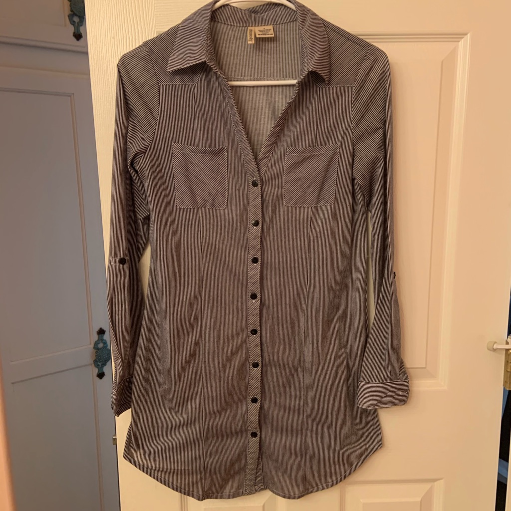 Extra Long Button Up